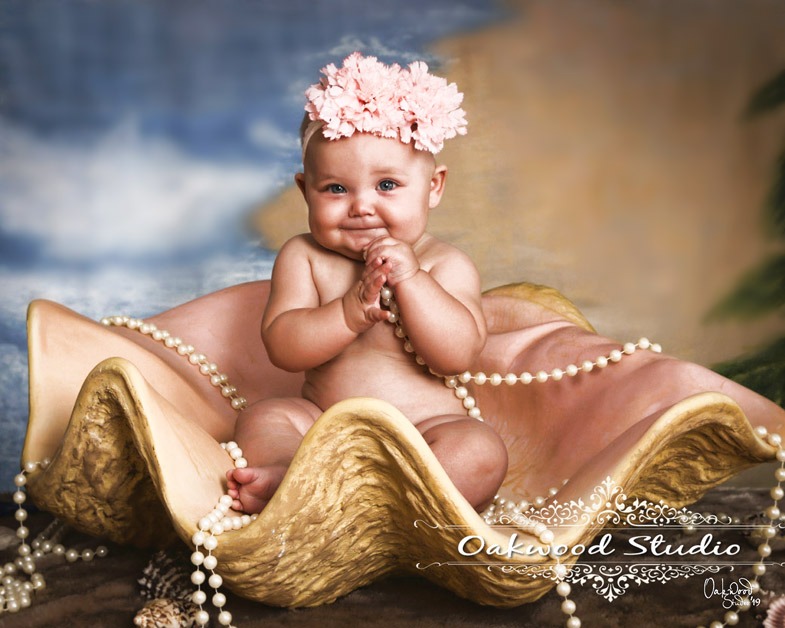 Baby in Sea shell Children's Special Theme Days